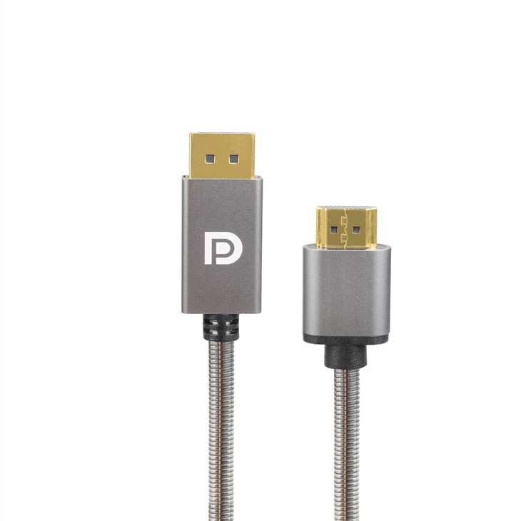 Acero inoxidable DP 1.1V macho a HDMI hembra 1.4V adaptador