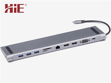 USB-C 11-en-1 estación de acoplamiento